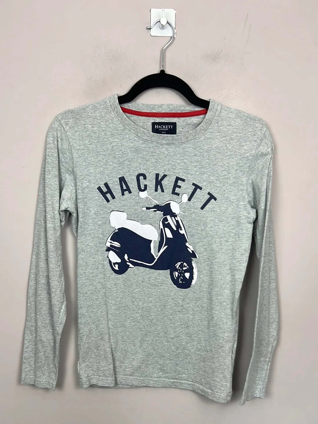 Hackett grey motorcycle t-shirt 12y