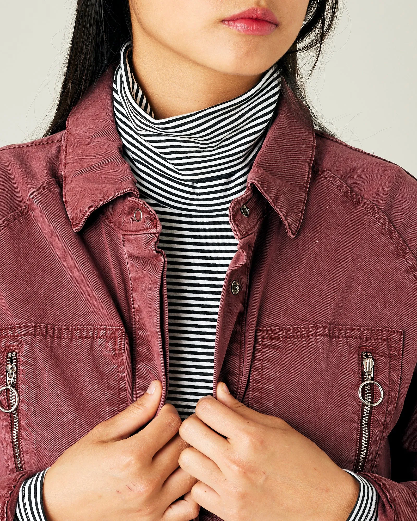 Hallie Wine Cotton Coverall