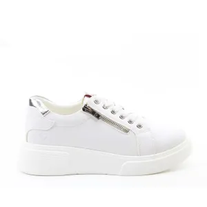 Heavenly Feet Shelby Trainer White Silver