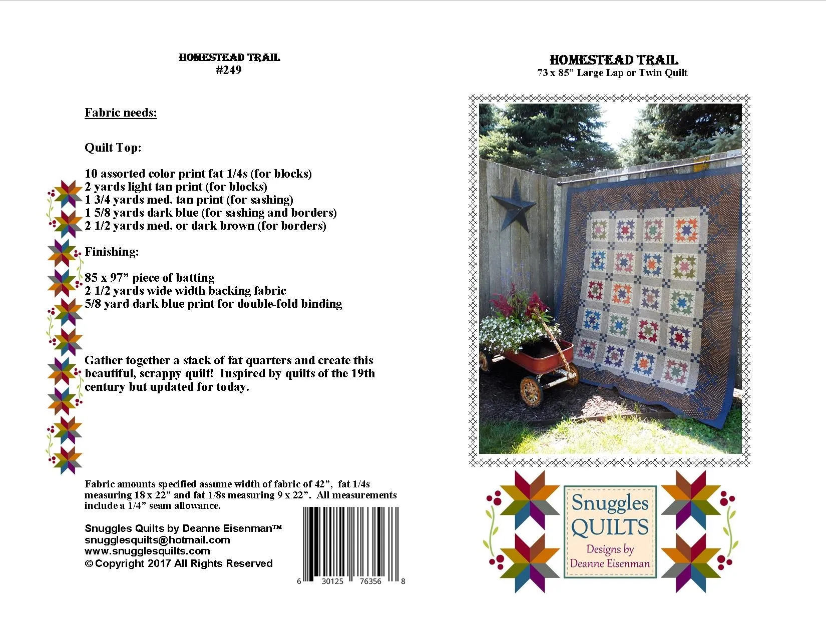 Homestead Trail Quilt Pattern
