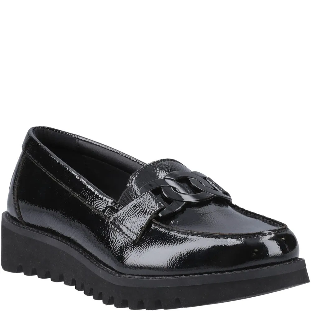 Hush Puppies Francis Loafer Patent Senior School Shoes