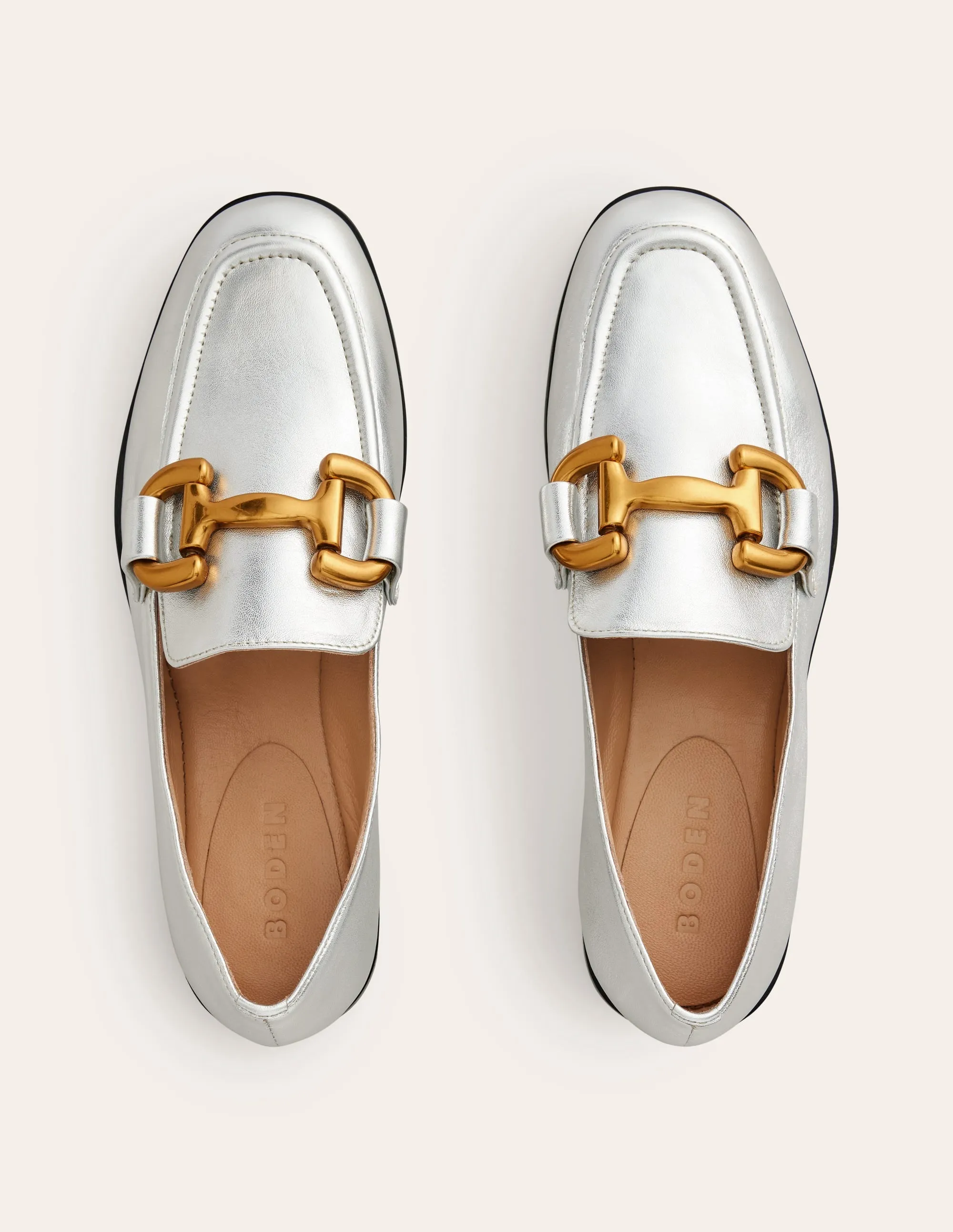 Iris Loafer mit Trensendetail-Silber