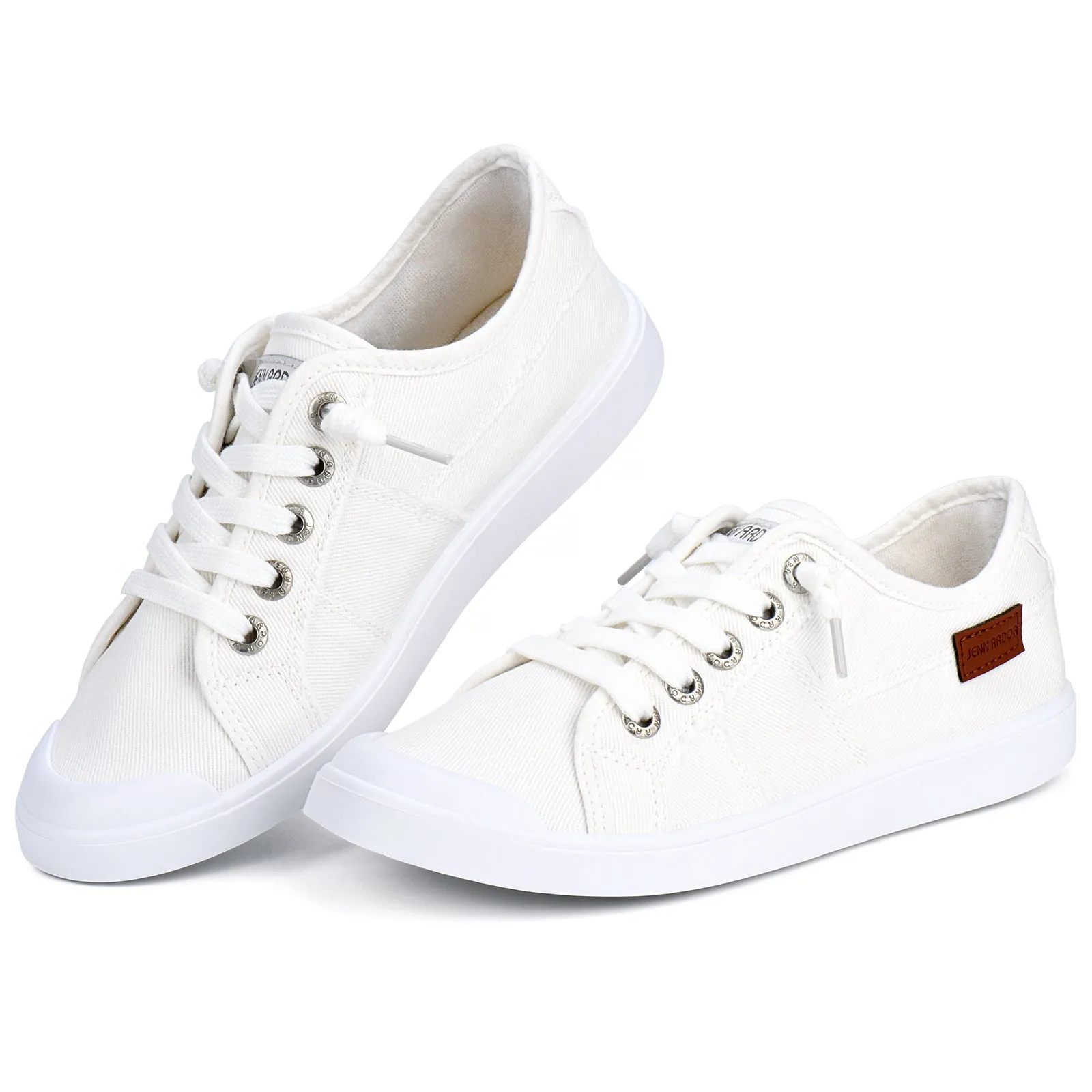 JENN ARDOR Women's Fixed Lace-Up Sneakers