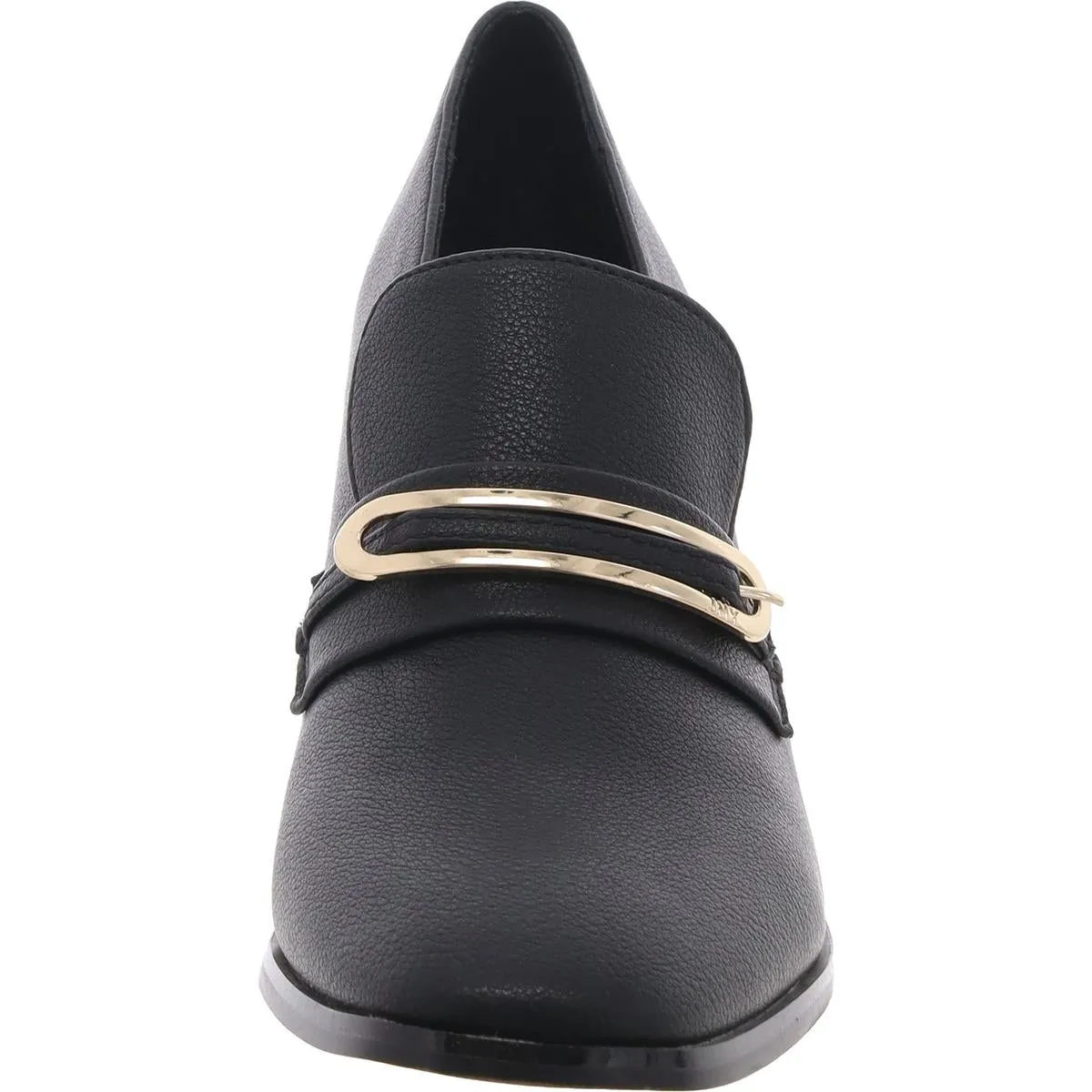 Jones New York Womens Embellished Faux Leather Loafer Heels