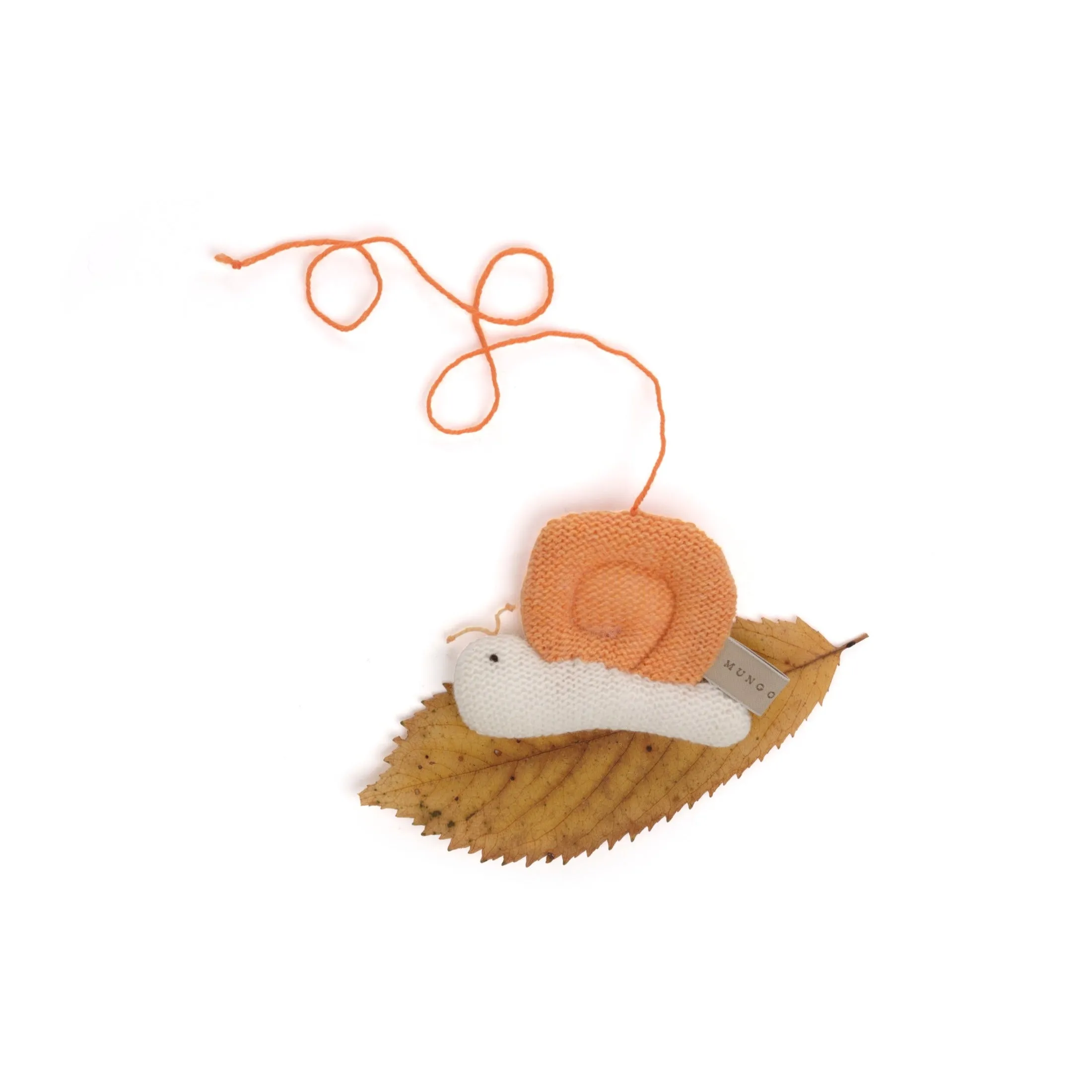Knitted Snail Cat Toy