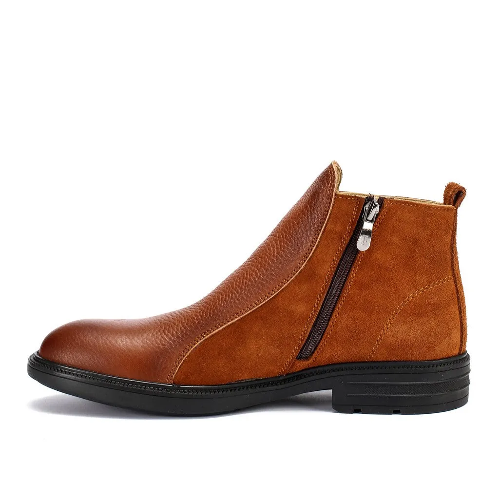 Koka VB6 Havan Men's Leather Half Boot-Stylish & Comfortable Footwear