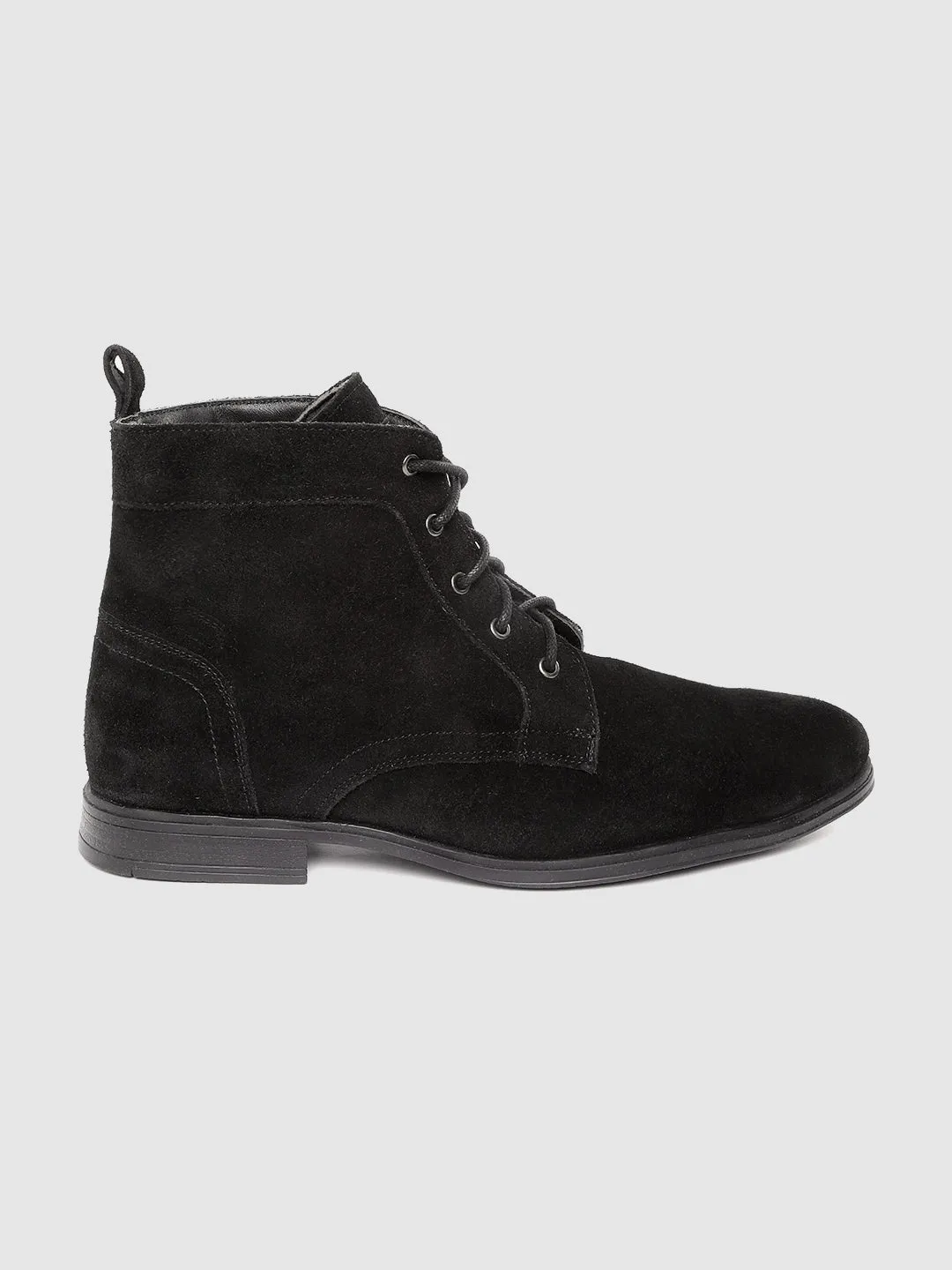 Leather High Ankle Lace up Boots