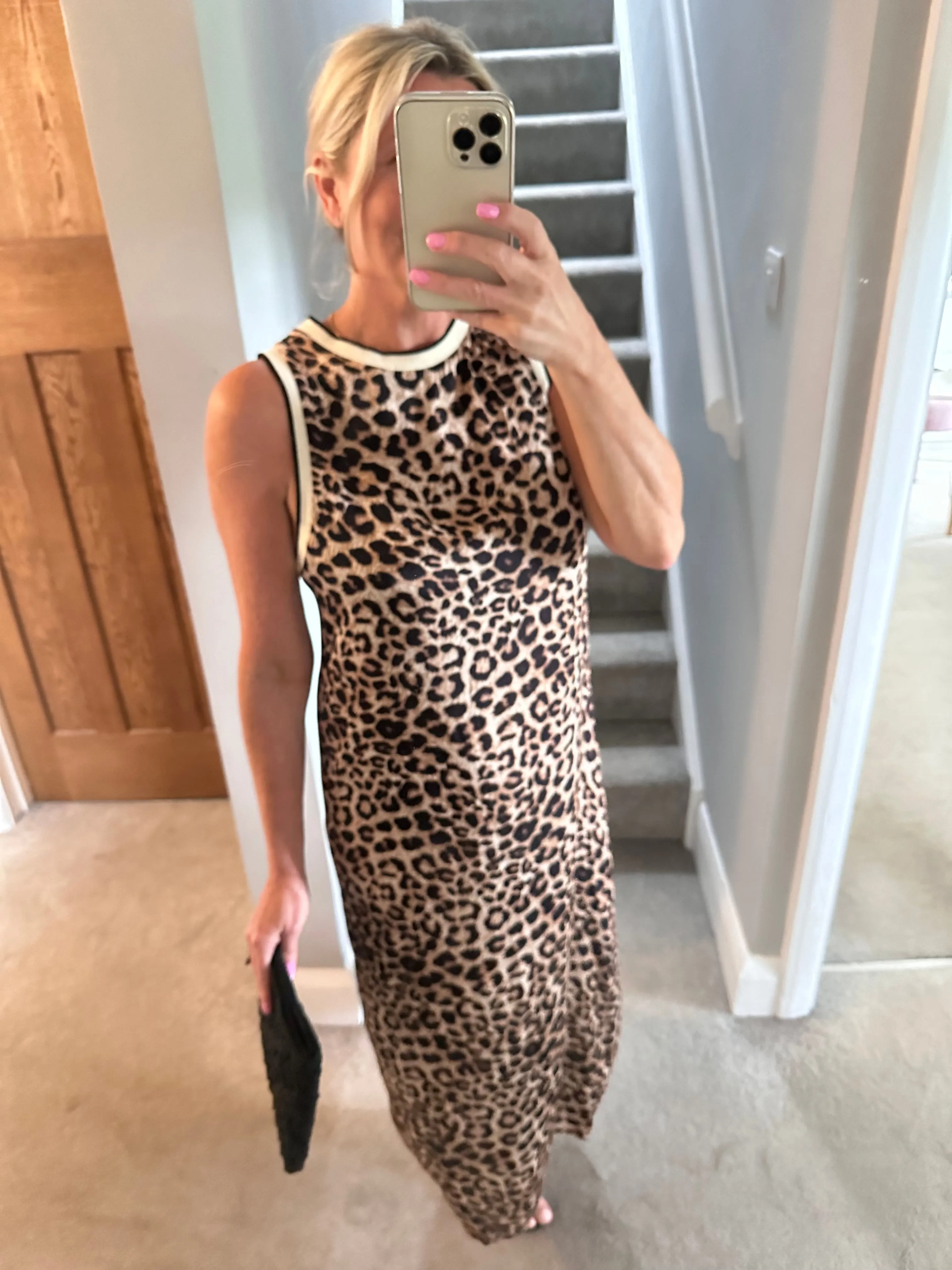 Leopard Print Shift Dress