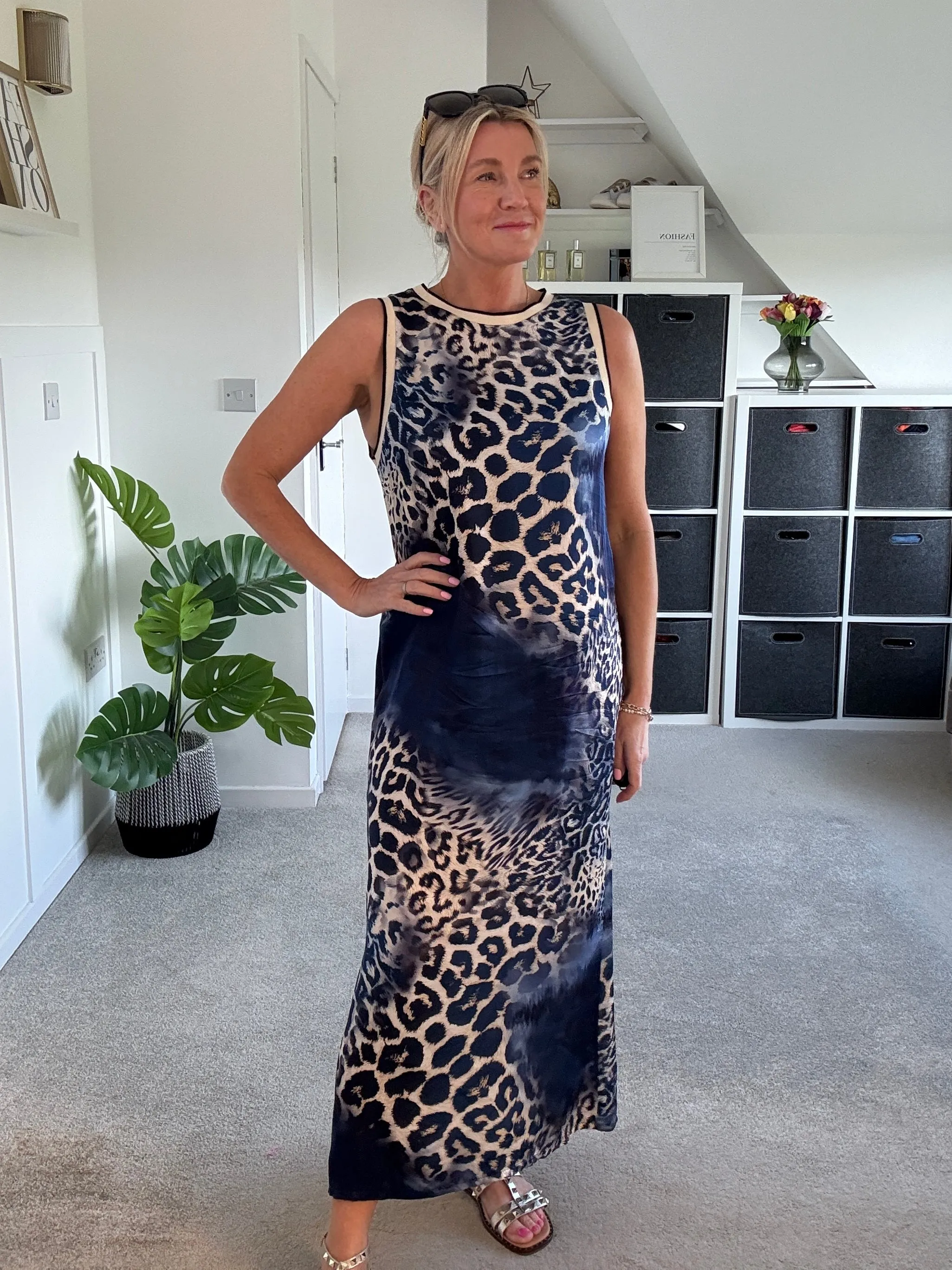 Leopard Print Shift Dress
