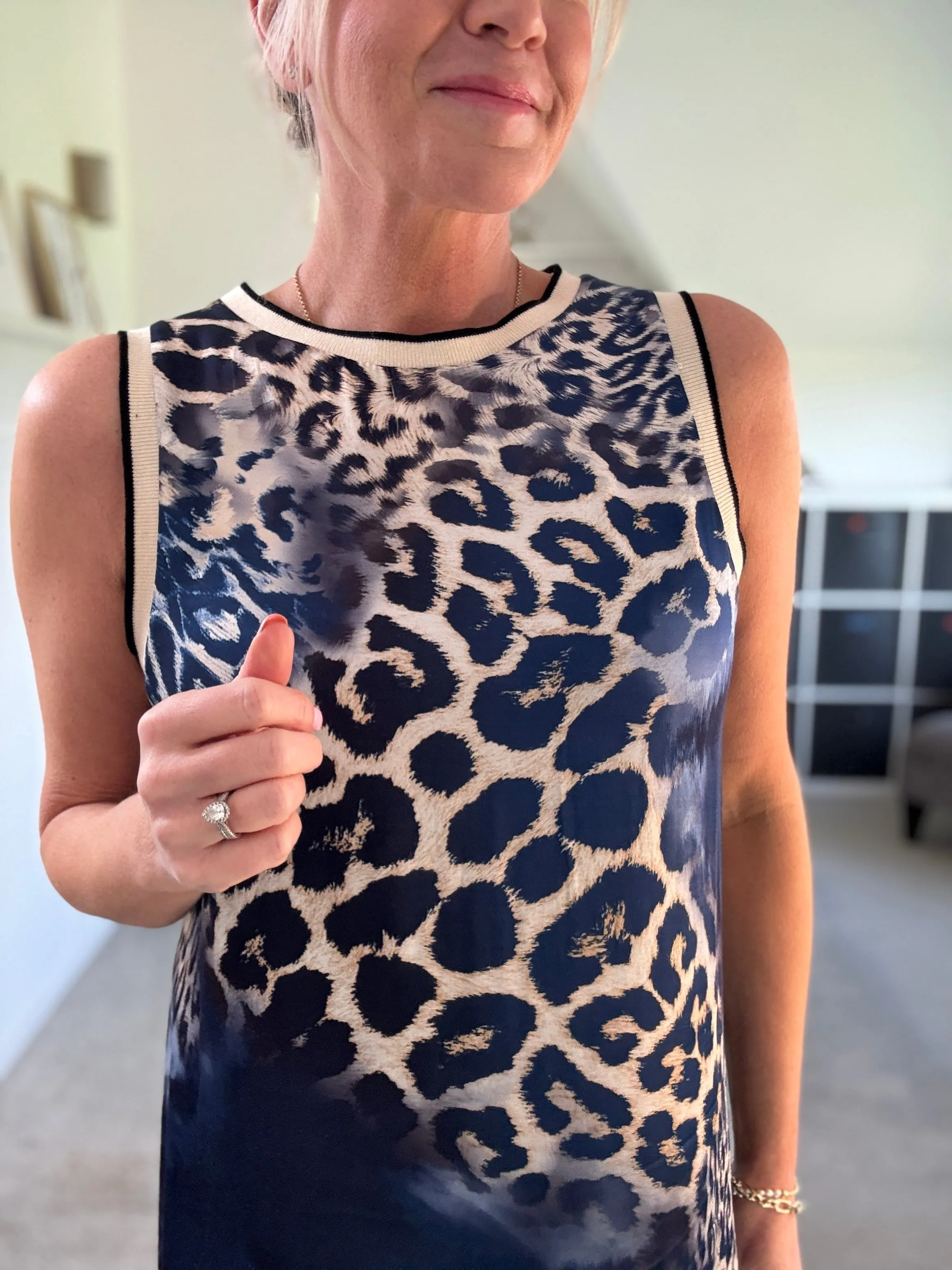 Leopard Print Shift Dress