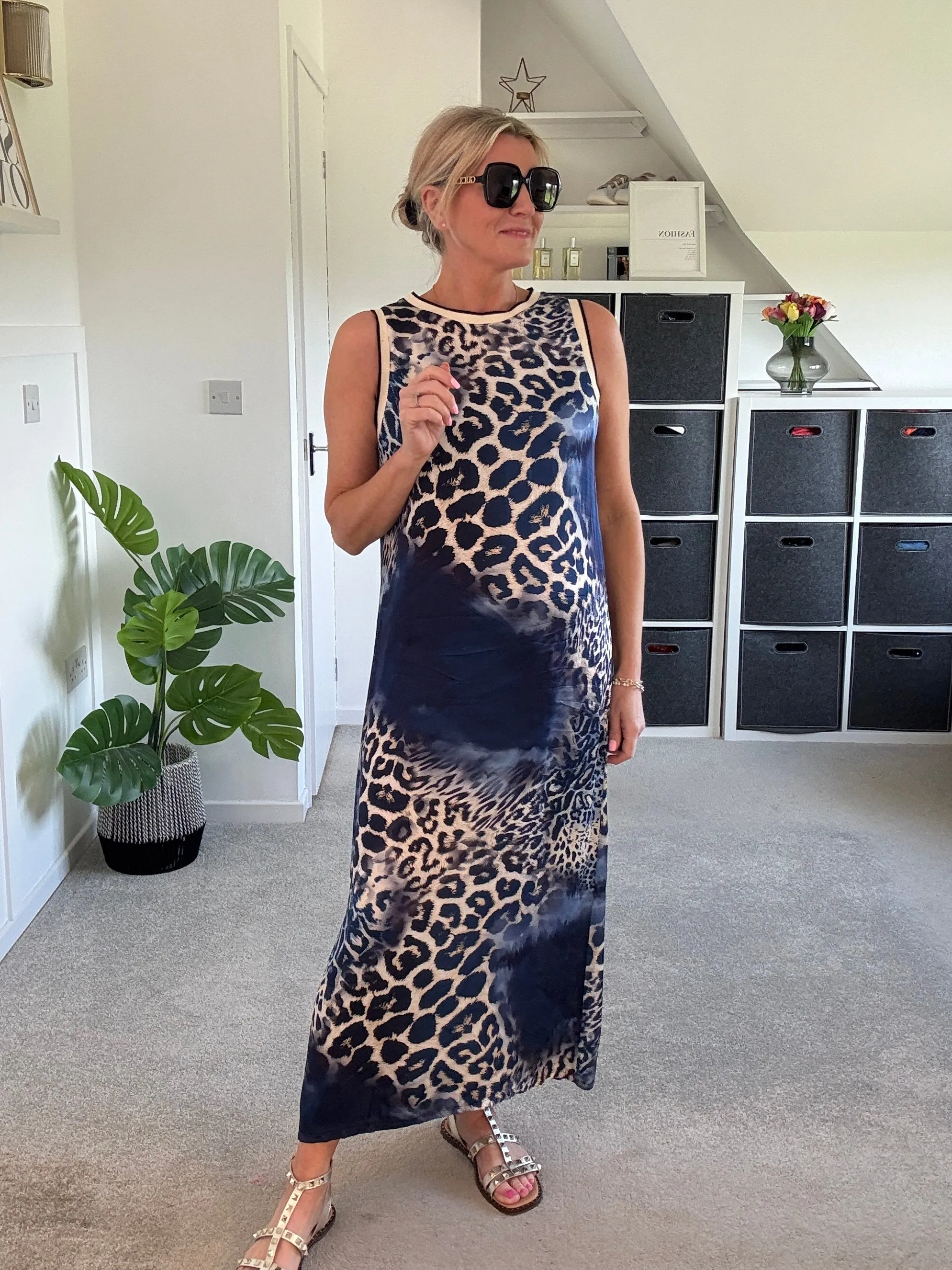 Leopard Print Shift Dress
