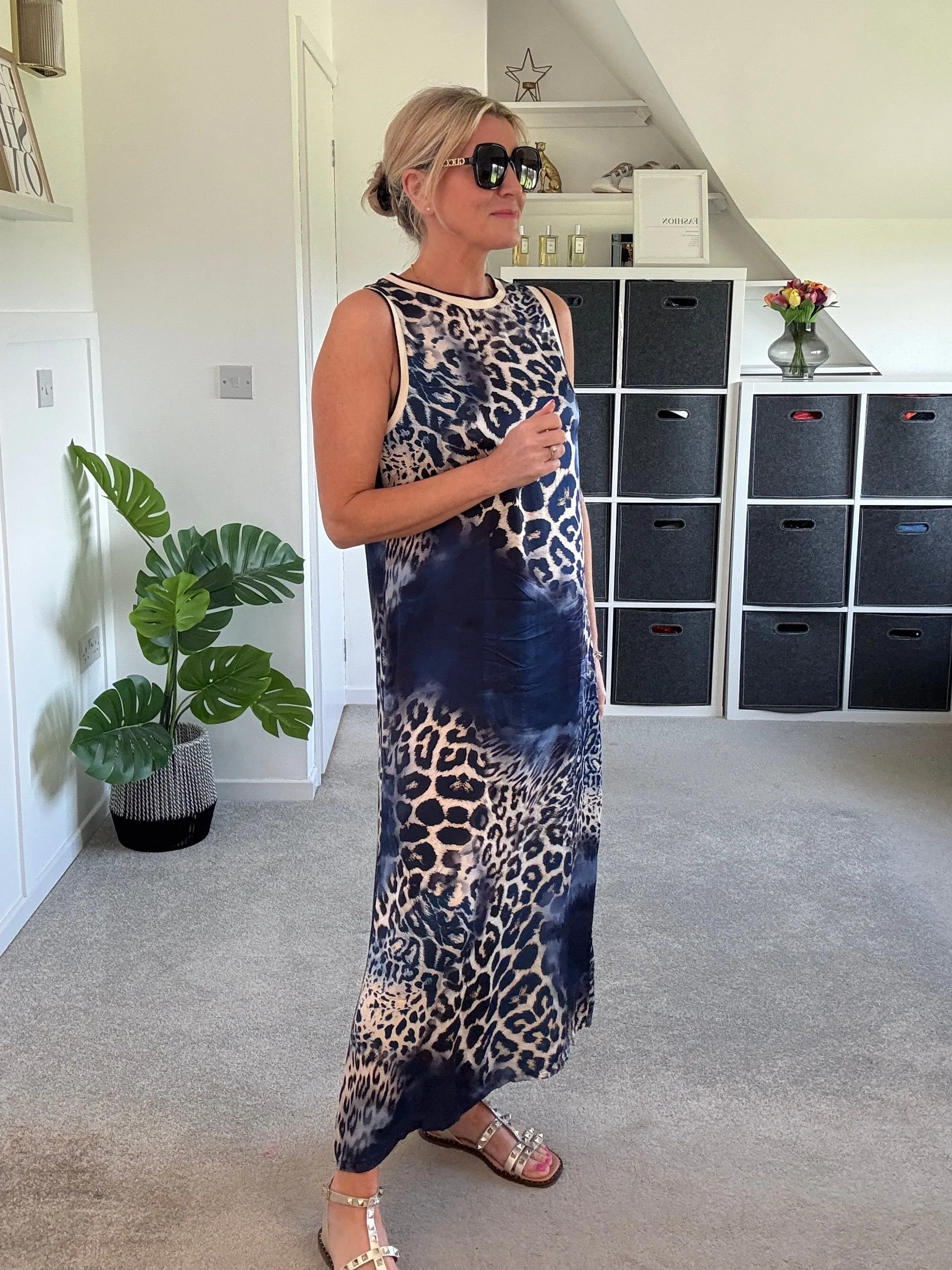 Leopard Print Shift Dress