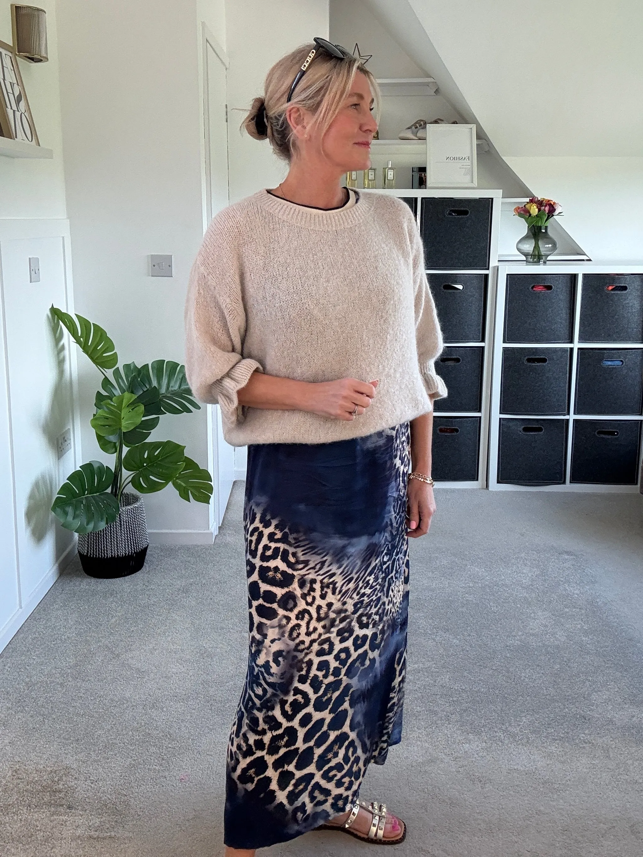 Leopard Print Shift Dress