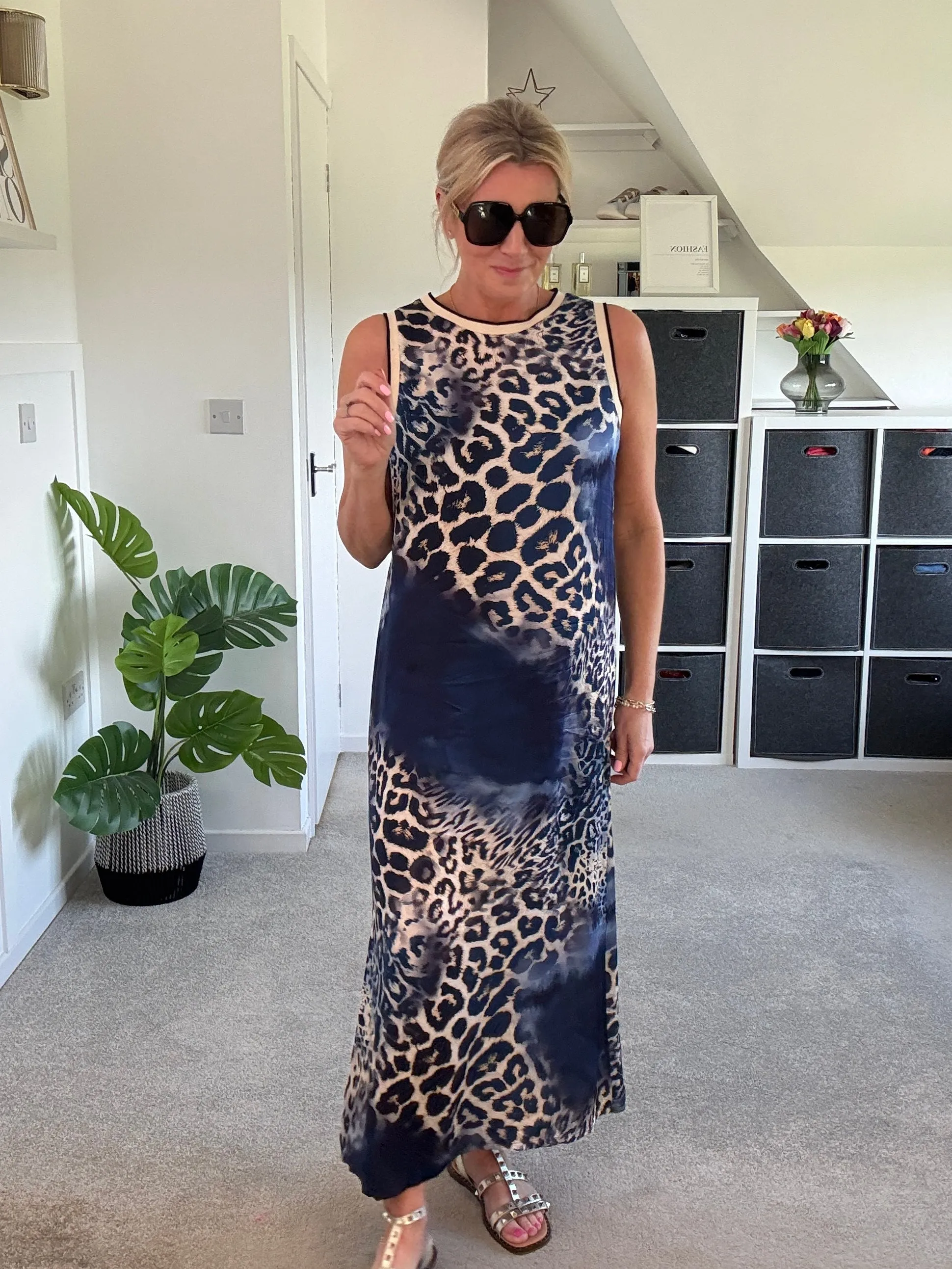Leopard Print Shift Dress