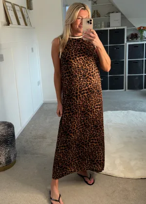 Leopard Print Shift Dress