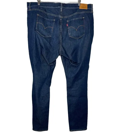 Levi's Premium 721 High Rise Skinny Jeans in Blue Story Plus