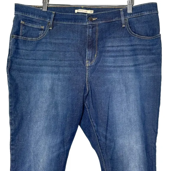Levi's Premium 721 High Rise Skinny Jeans in Blue Story Plus