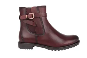 'Liverpool' women's warmlined ankle boot - Red