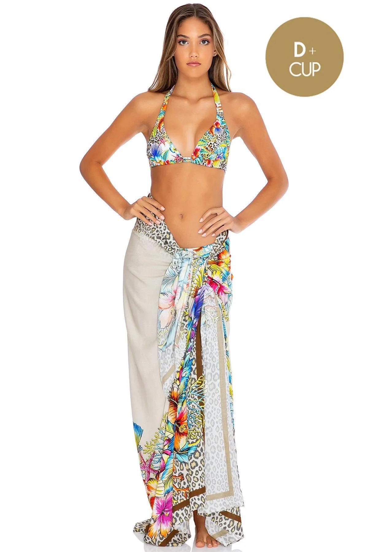 LULI'S JUNGLE - Triangle Halter Top