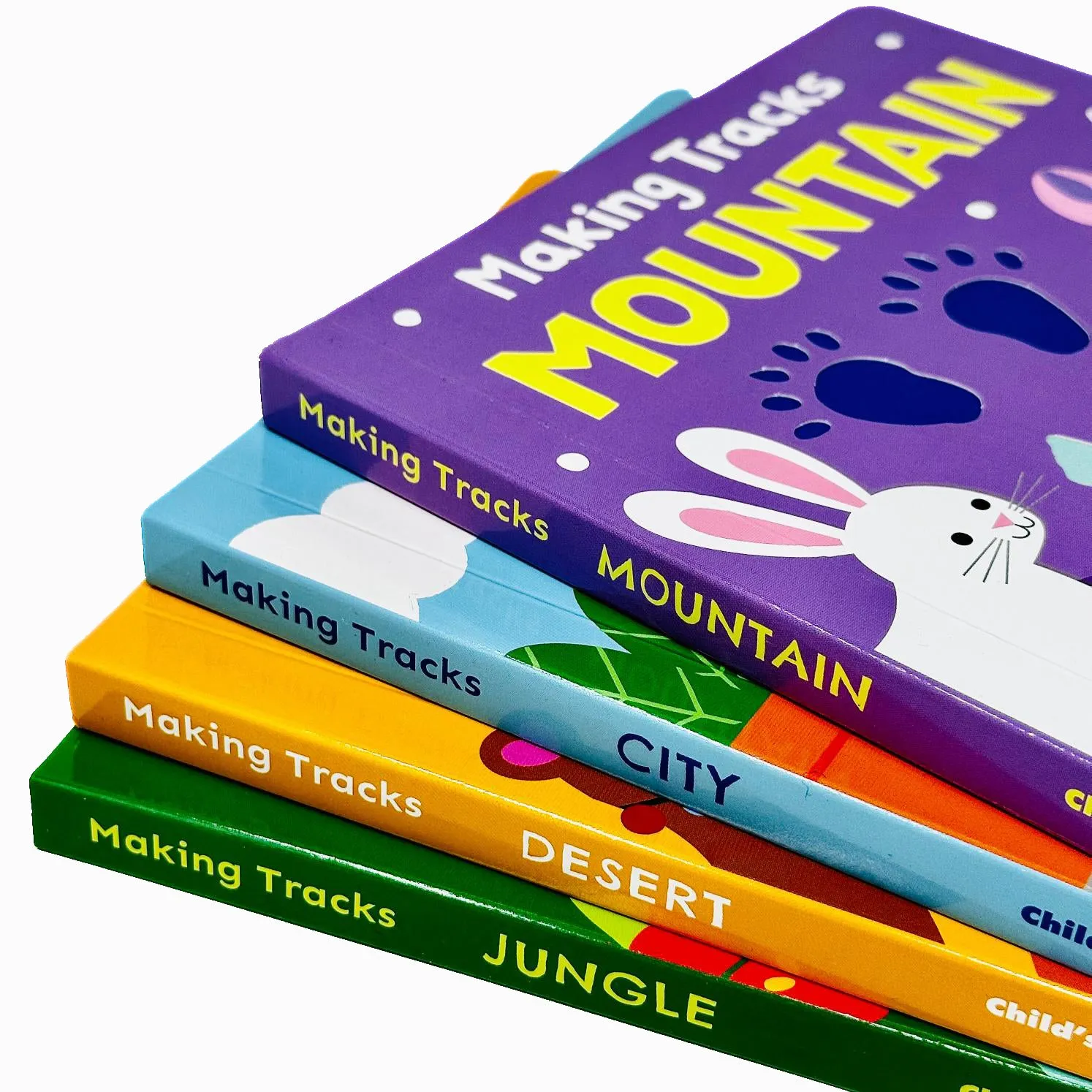 Making Tracks 2 Collection 4 Books Set By Abi Hall (Mountain, City, Desert & Jungle)