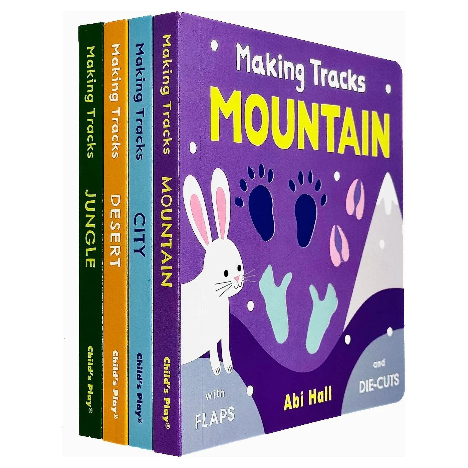 Making Tracks 2 Collection 4 Books Set By Abi Hall (Mountain, City, Desert & Jungle)