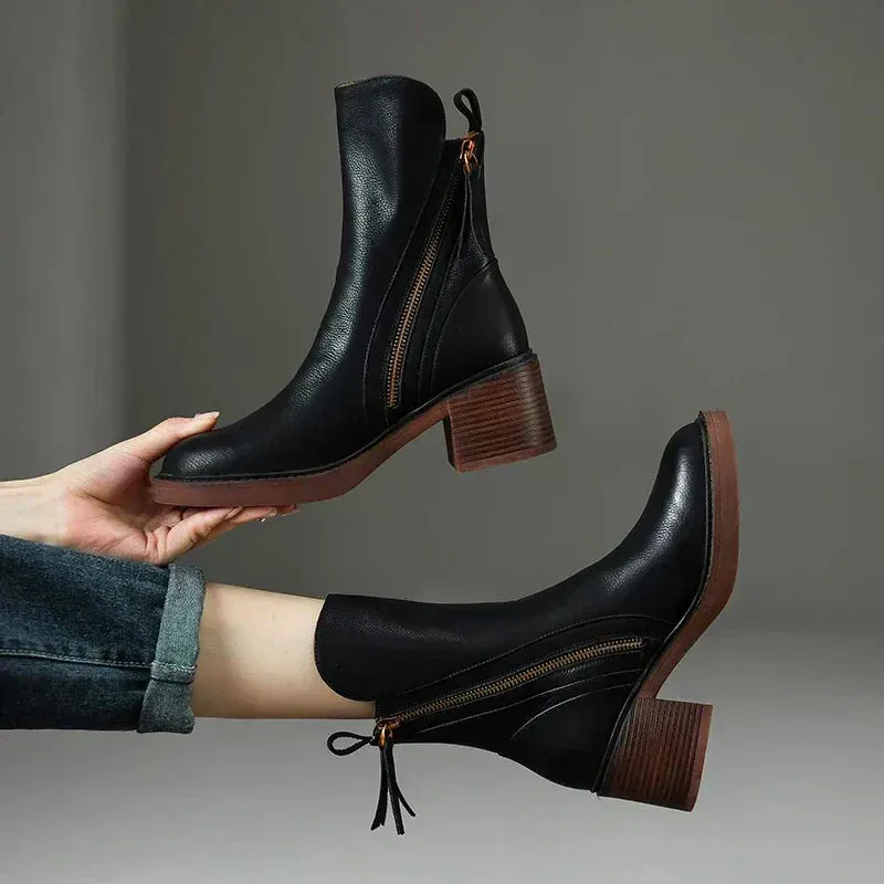 Margaret - Elegant Leather Boots