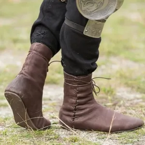 Medieval leather boots for men- Gerald