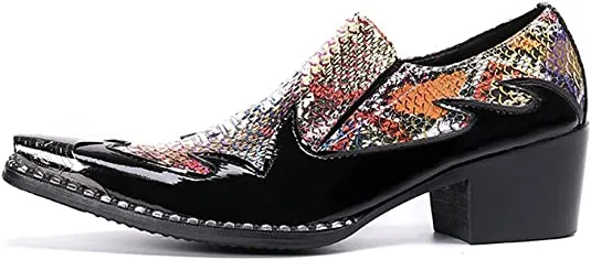 Men's High Cuban Heel Western Loafer