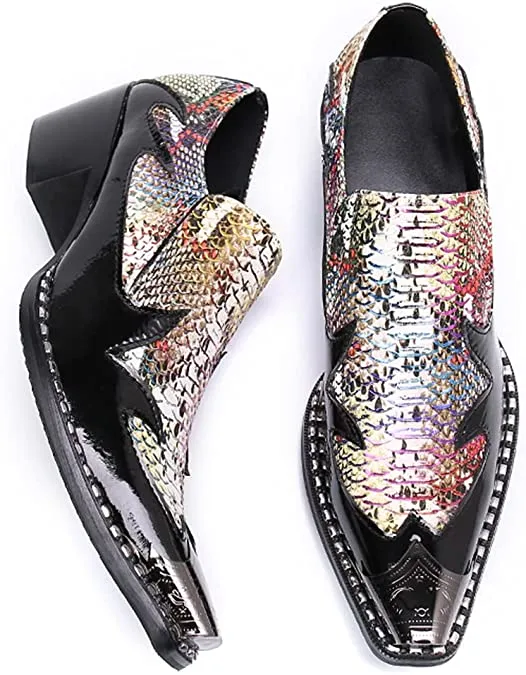 Men's High Cuban Heel Western Loafer