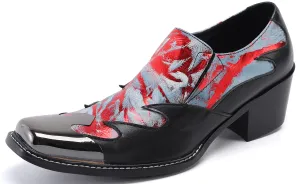 Men's Square Metal Tip Western Loafers
