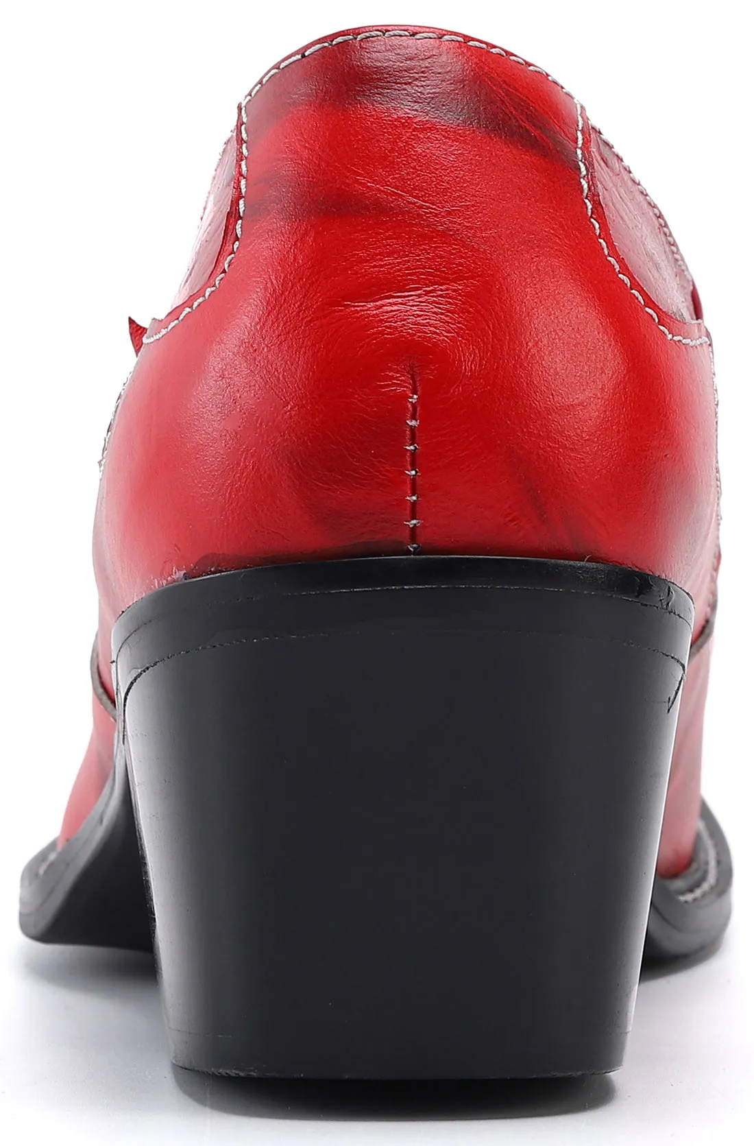 Men's Square Metal Tip Western Loafers