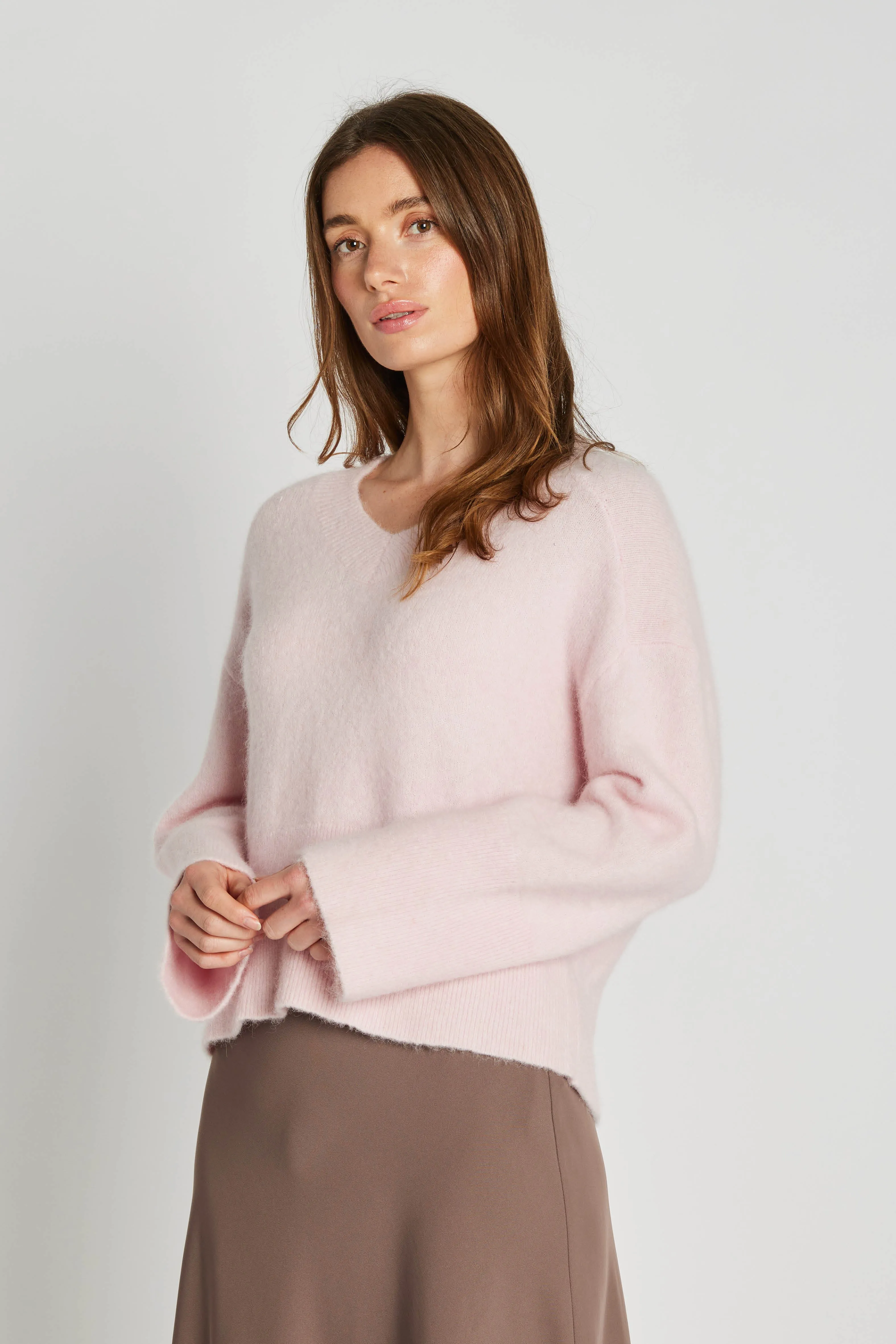 Meri Prio striktrøje - Strawberry cream