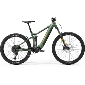 Merida eOne Forty 400 SE Enduro Electric Bike Matt Fog Green (Orange)