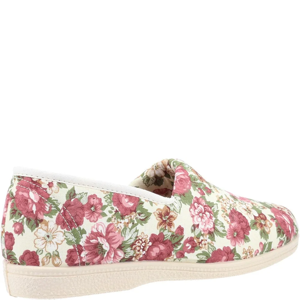 Mirak Patricia Cotton Slip On Summer Shoe