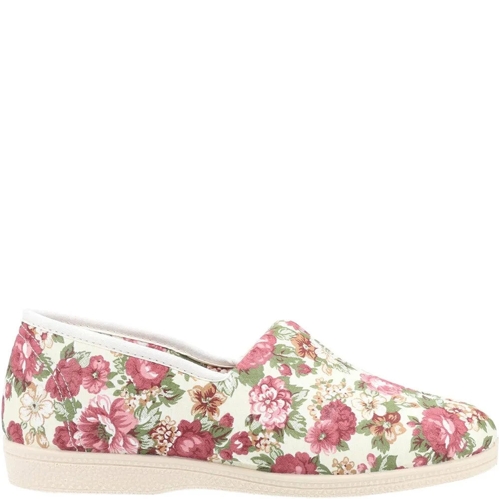 Mirak Patricia Cotton Slip On Summer Shoe