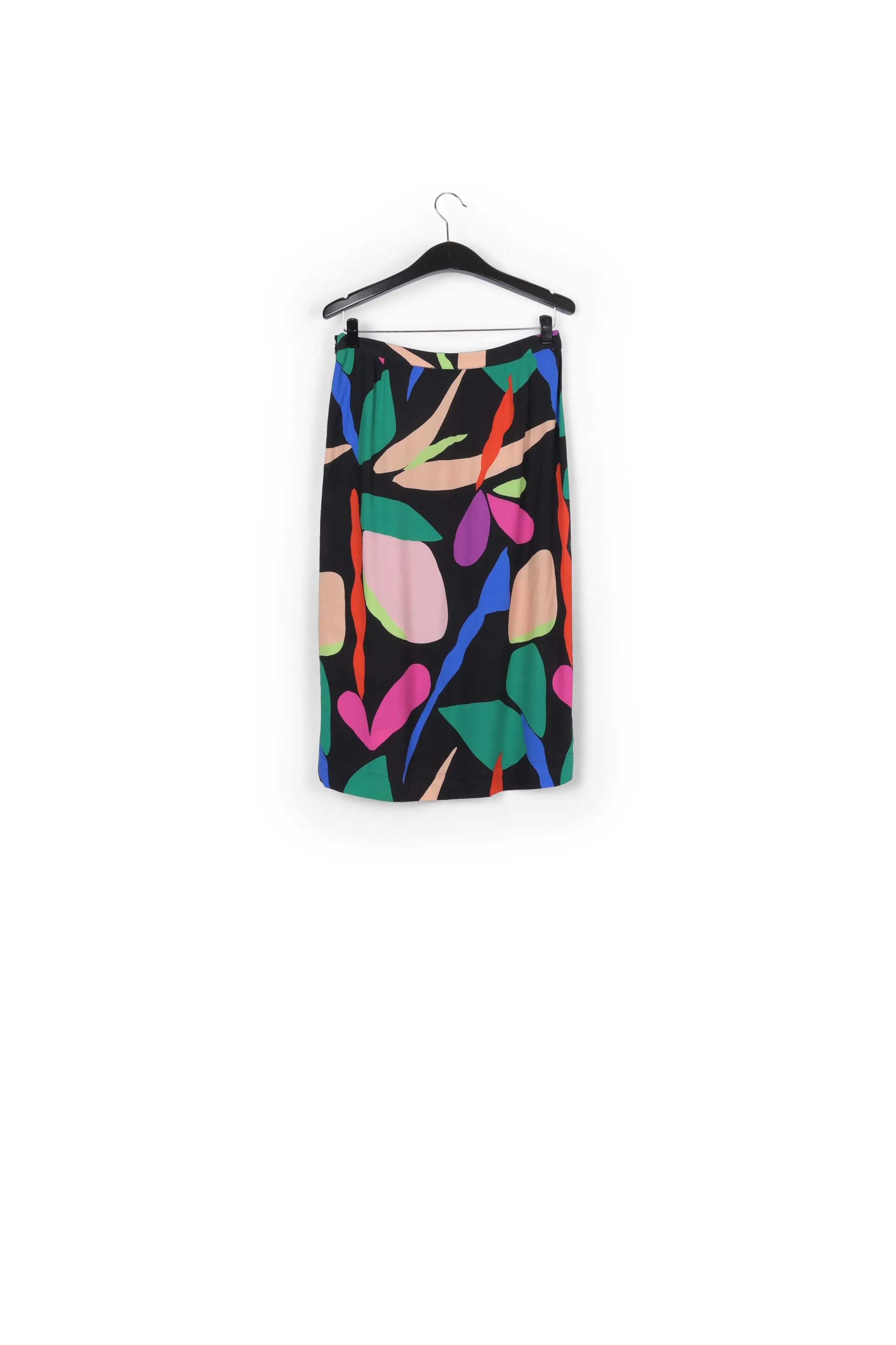 Multicolor floral printed midi skirt