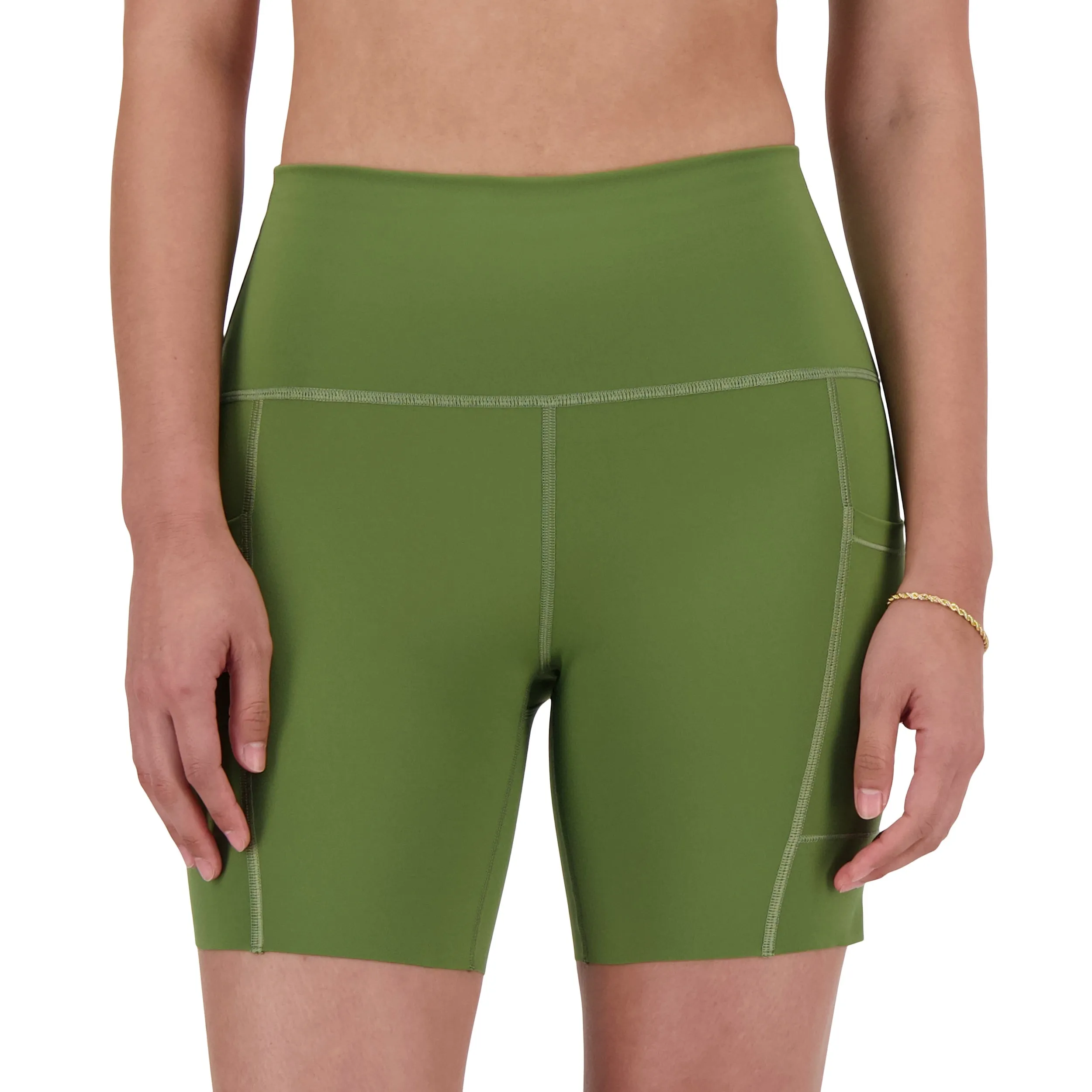 NEW BALANCE CUISSARD TAILLE HAUTE SLEEK POCKET 6" - FEMME