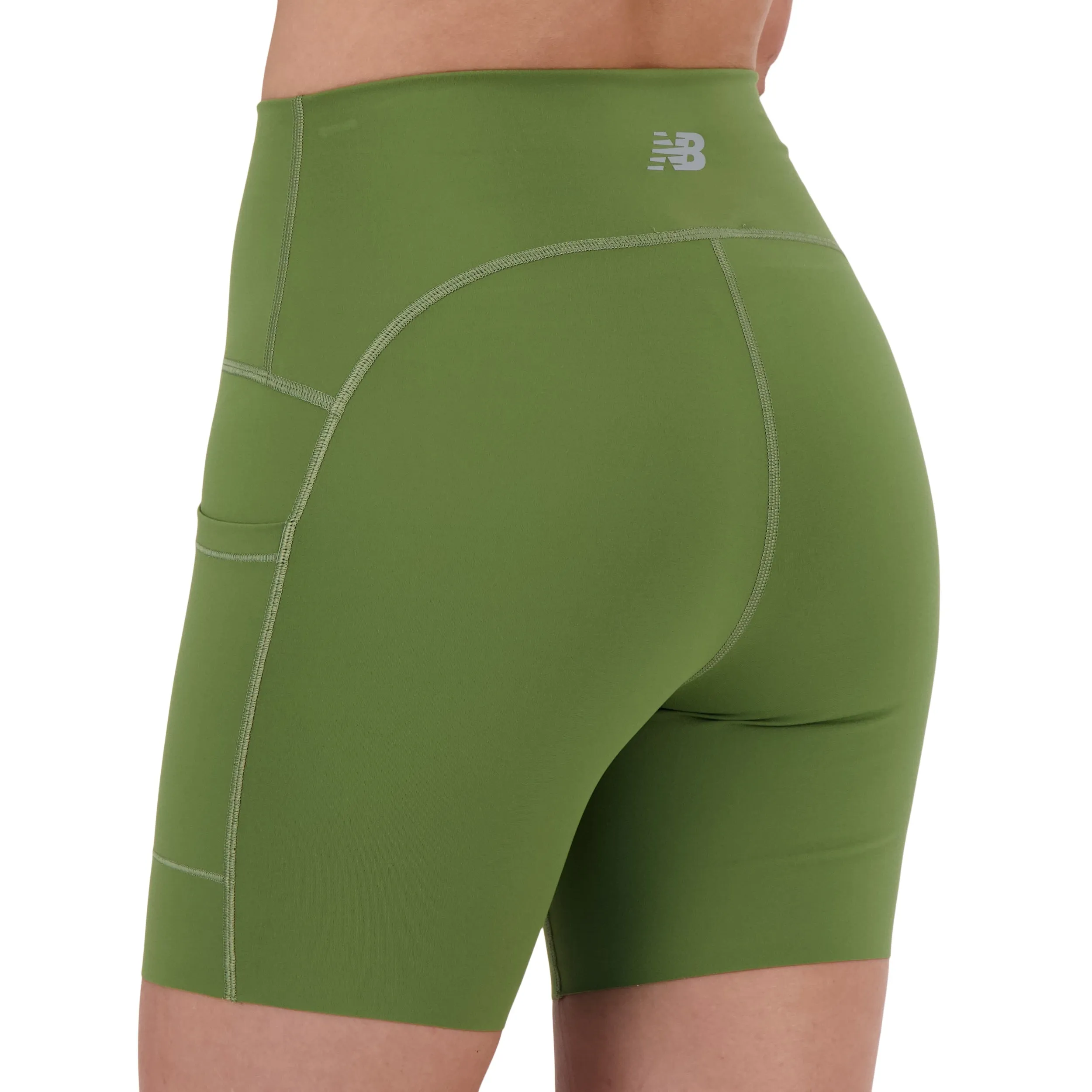NEW BALANCE CUISSARD TAILLE HAUTE SLEEK POCKET 6" - FEMME
