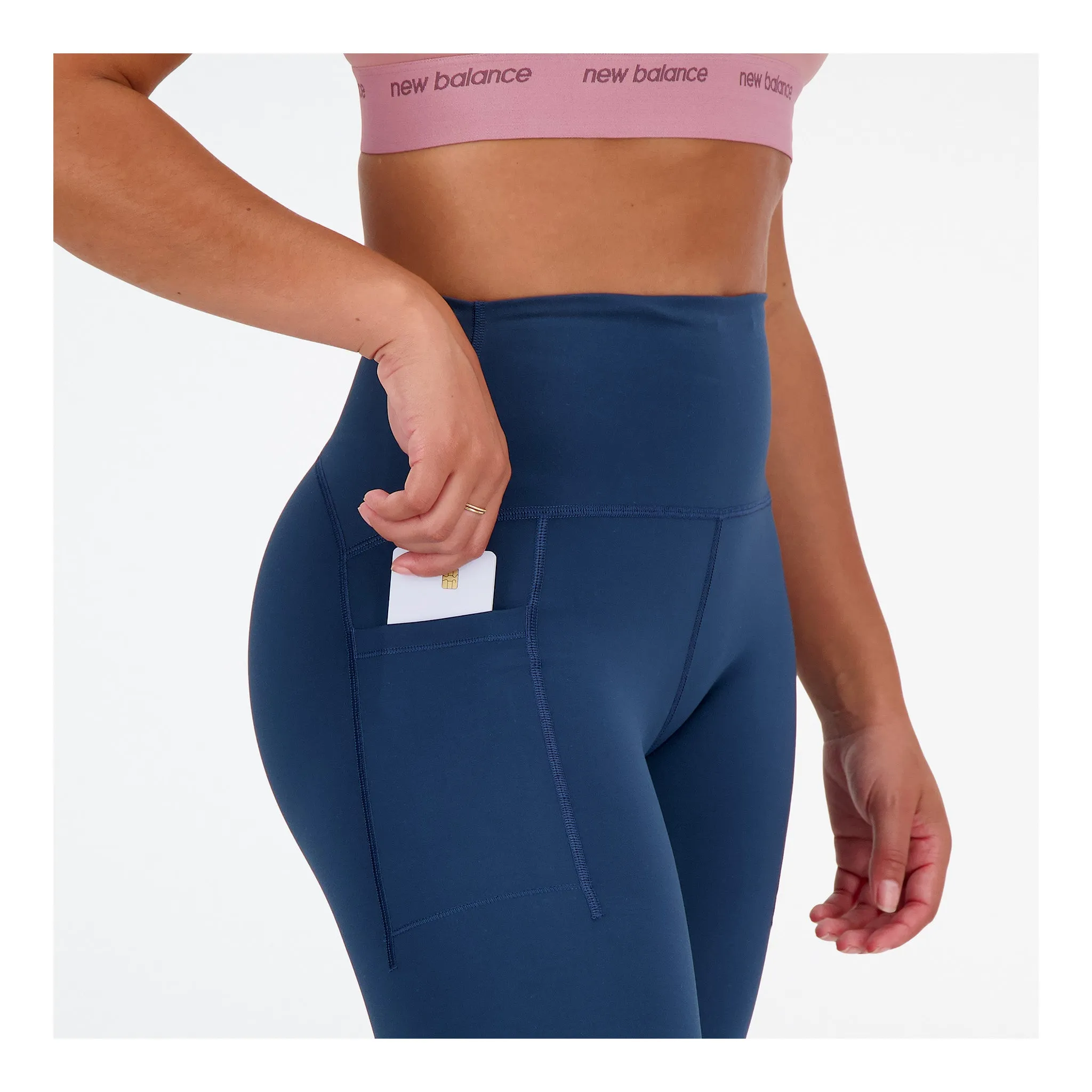 NEW BALANCE LEGGING À TAILLE HAUTE SLEEK POCKET 27 POUCES - FEMME