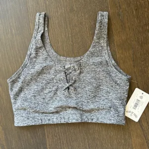 NEW Year of Ours Stretch Football Bra in Heathered Grey