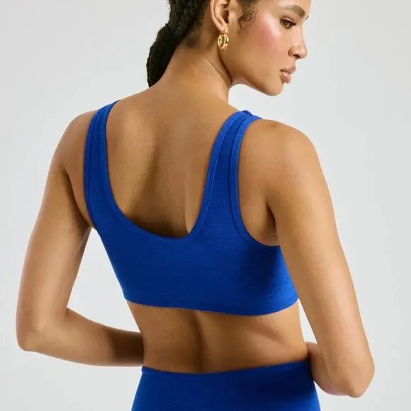 NEW Year of Ours Stretch Football Bra in Heathered Grey