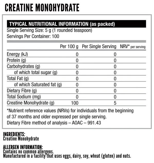 Nutritech Creatine Monohydrate 500g