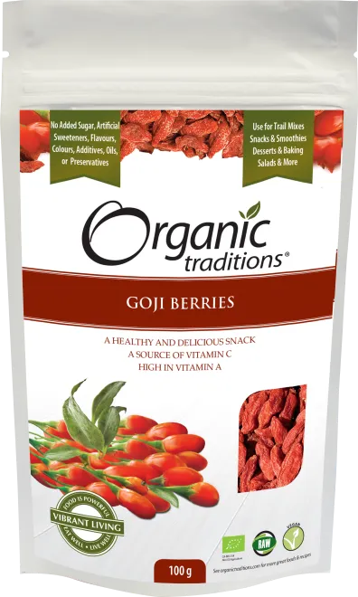 Organic Traditions Organic Goji Berries 100g