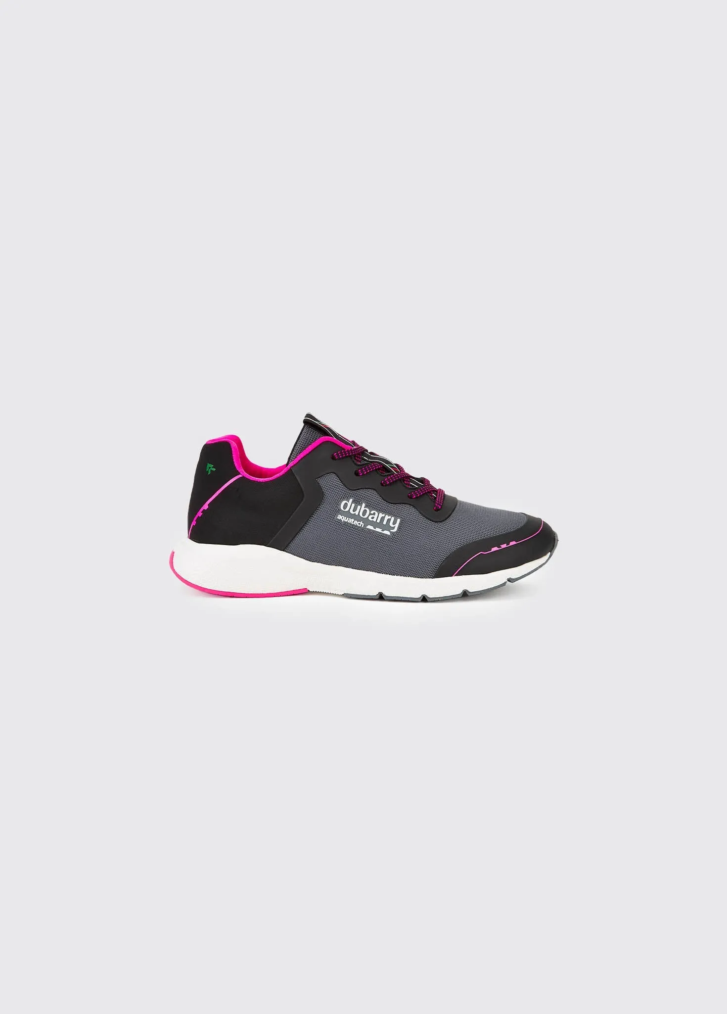 Palermo Ladies' Lightweight Sporty Sneaker - Steel/Cerise