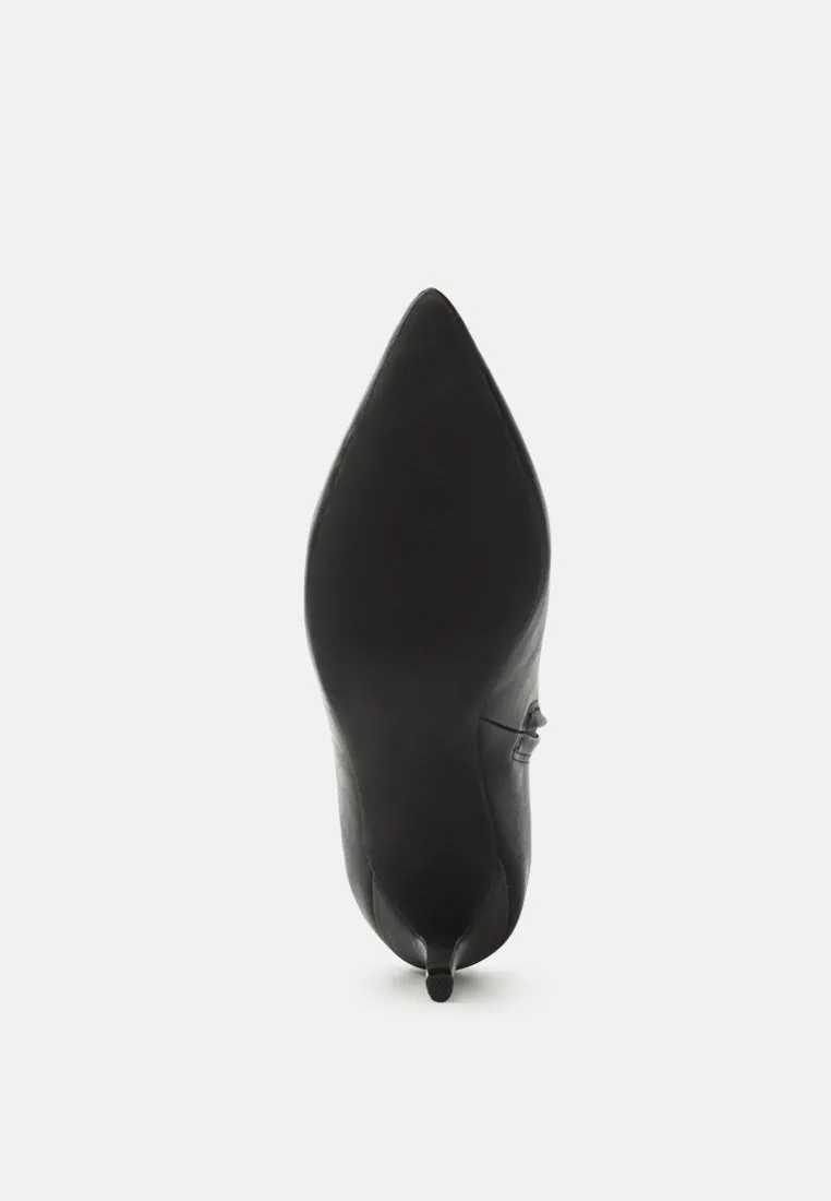 penelope solid pointed toe ankle boots