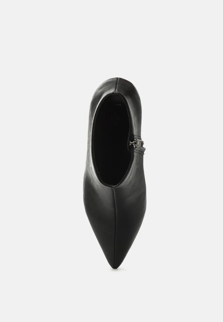 penelope solid pointed toe ankle boots