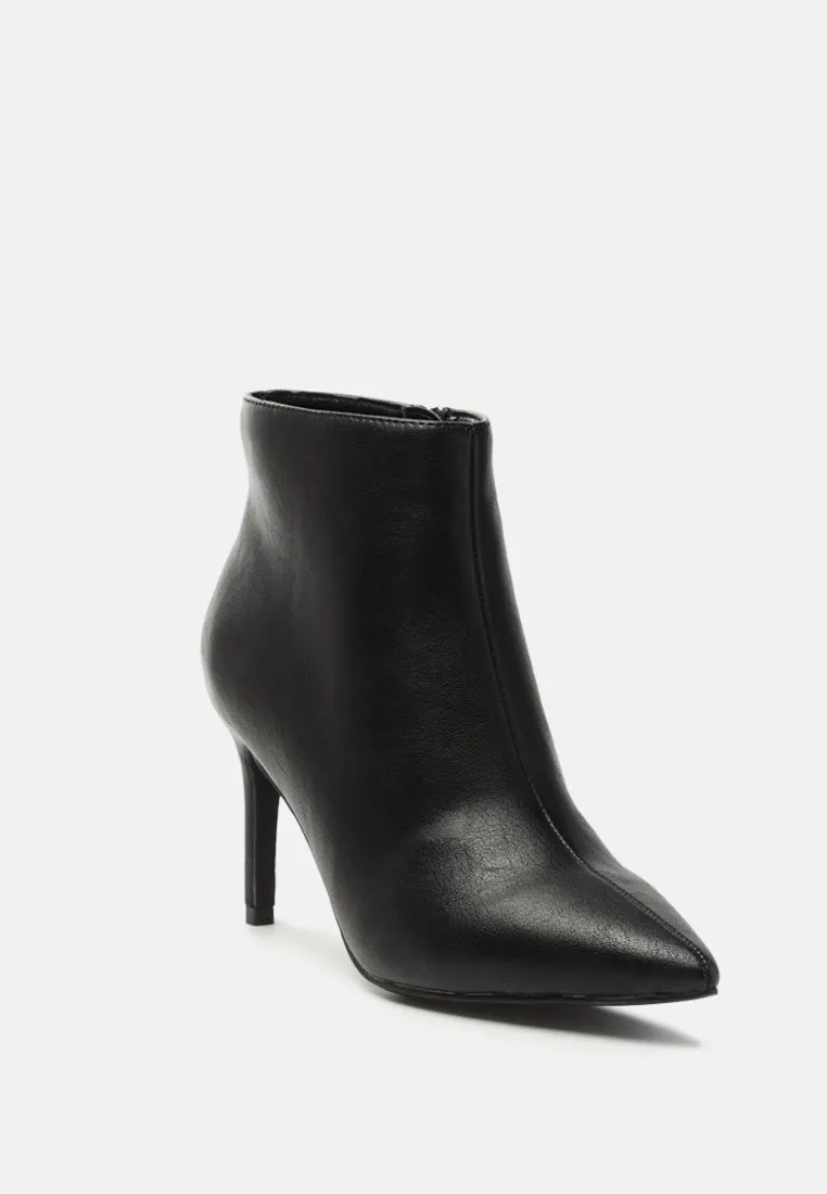 penelope solid pointed toe ankle boots