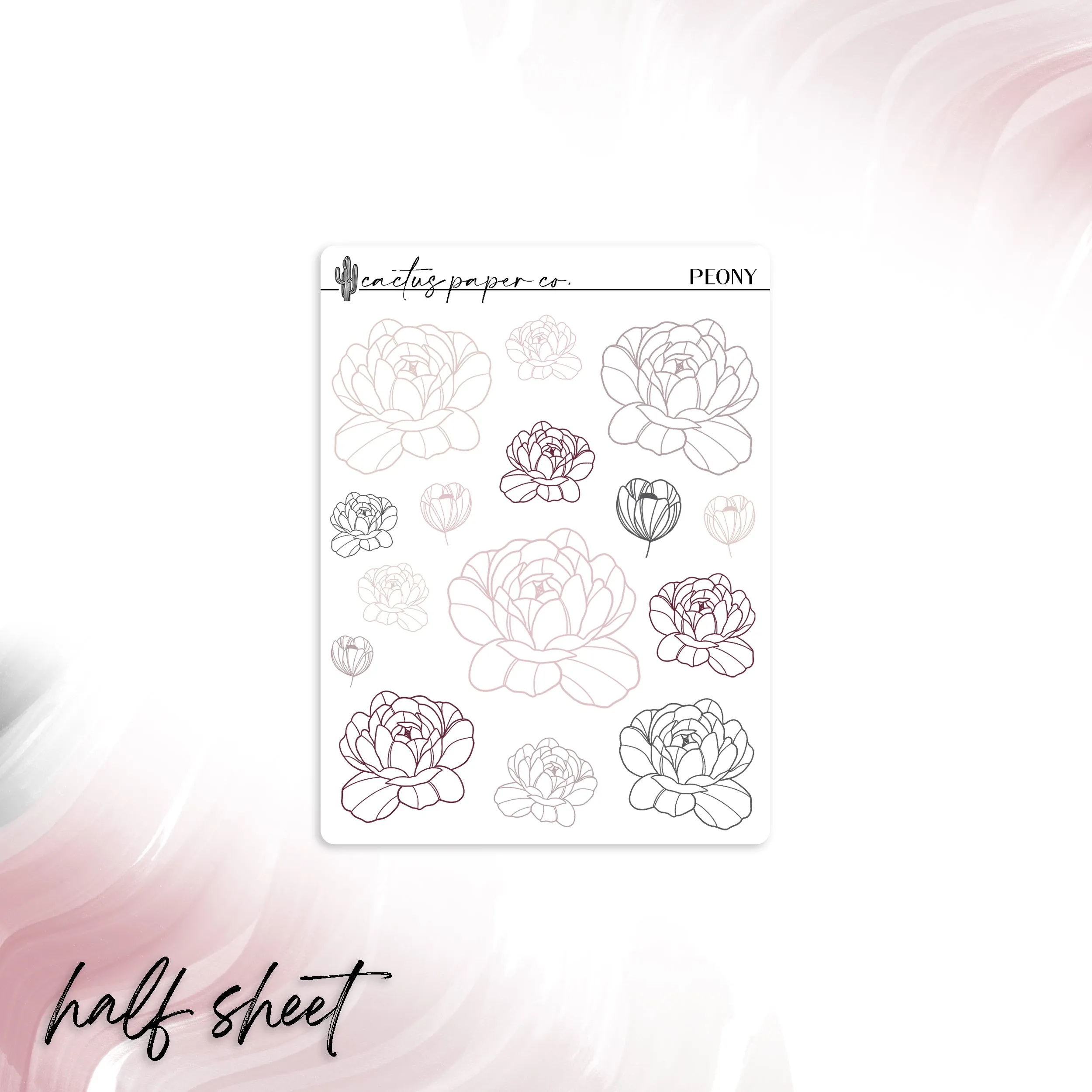 PEONY MINIMAL FLORAL DECO