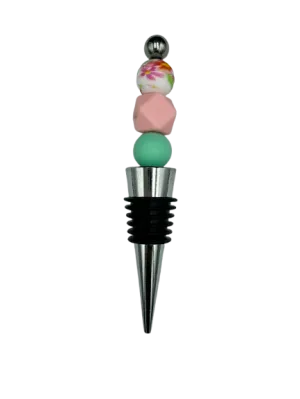 Pink Flower Wine Stopper