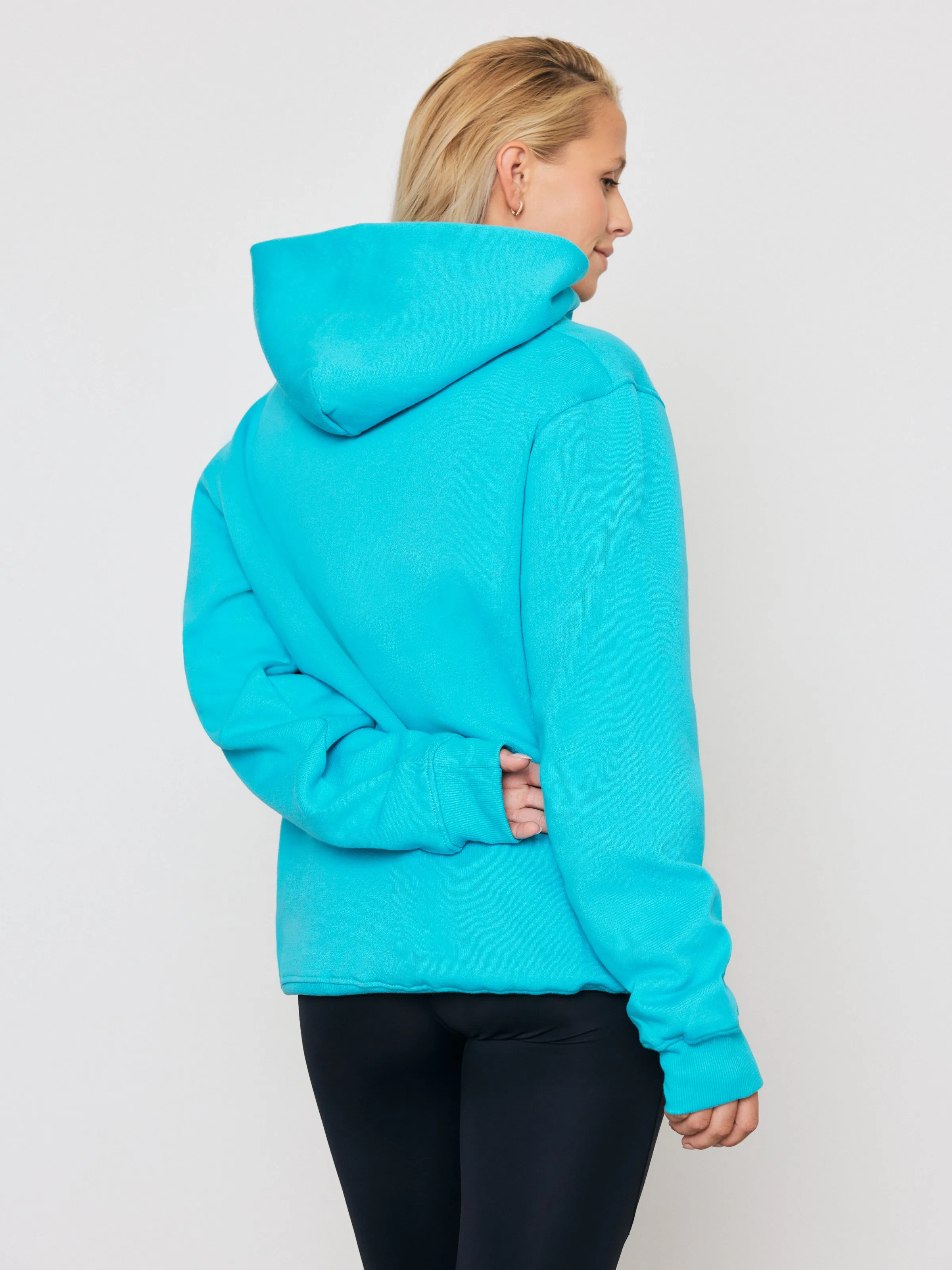 Premium Heavyweight Hoodie – Running Ted - Bleu Bali
